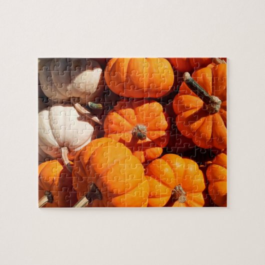 Puzzle Citrouille halloween Jack-o'-lantern orange citrou (Horizontal)