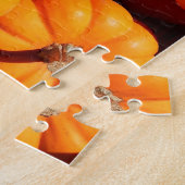 Puzzle Citrouille halloween Jack-o'-lantern orange citrou (Côté)
