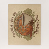 Puzzle Citrouille Spice Coffee Art Nouveau Conception ins (Vertical)