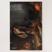 Puzzle Citrouilles de limier d'Halloween effrayant (Vertical)