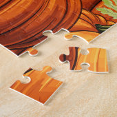 PUZZLE CITROUILLES DE THANKSGIVING CHAT MIGNON (Côté)