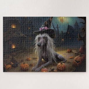 Puzzle Citrouilles d'Halloween effrayantes à crête chinoi