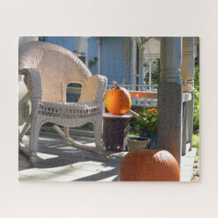 Puzzle Citrouilles et Wicker Rocker - Martha's Vineyard