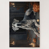 Puzzle Citrouilles Great Dane Halloween Épouvantable Flip (Vertical)