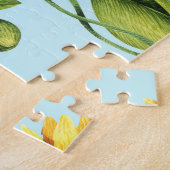 Puzzle Citrouilles, tournesols, aquarelle (Côté)