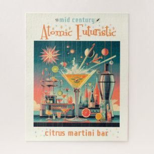 Puzzle Citrus Martini Bar Futuriste Atomique du milieu du
