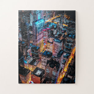 Puzzle Cityscape aérienne de nuit