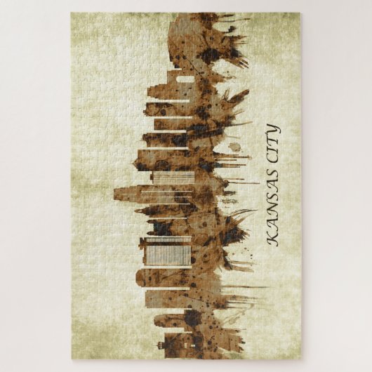 Puzzle Cityscape de Kansas City (Vertical)