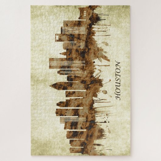 Puzzle Cityscape Houston (Vertical)