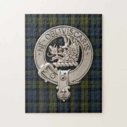 Puzzle Clan Campbell Crest & Tartan (Vertical)