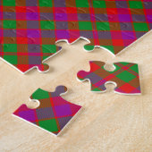 Puzzle Clan Glasgow Tartan Motif (Côté)