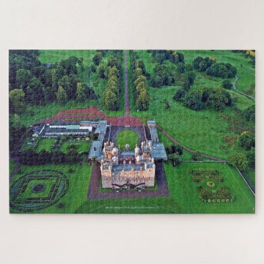 Puzzle Clans écossais Scott & Douglas - Château de Drumla (Horizontal)