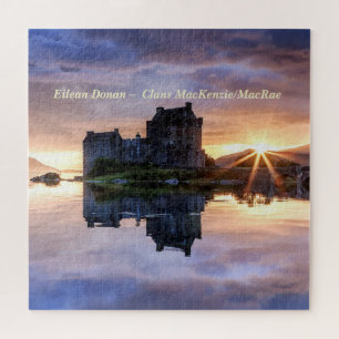 Puzzle Clans uniques MacKenzie/MacRae Sunset Eilean Donan
