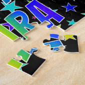 Puzzle "CLARA" Prénom, Amusant "HEUREUX ANNIVERSAIRE" (Côté)