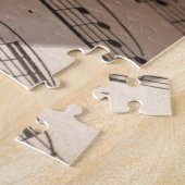 Puzzle Clarinette et feuilles de musique (Côté)