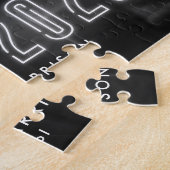 Puzzle Classe de Neon blanc moderne de 2025 Graduation Ph (Côté)