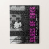 Puzzle Classe Magenta Neon moderne de 2025 Graduation Pho (Vertical)