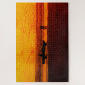 Puzzle Classic Car Beach Sunset (Vertical)