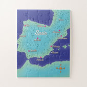 Puzzle Classic Map Of Spain (Vertical)