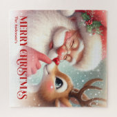 Puzzle Classic Santa Rudolph Custom Children’s Christmas  (Horizontal)