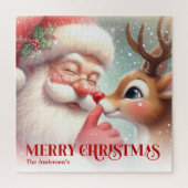 Puzzle Classic Santa Rudolph Custom Children’s Christmas  (Vertical)