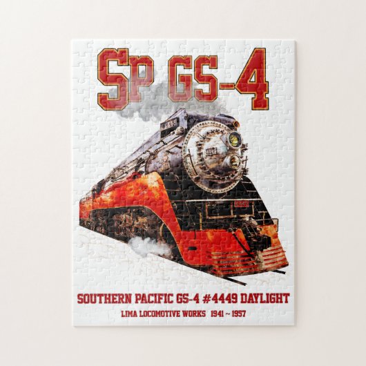 Puzzle Classic Southern Pacific GS-4 Steam Locomotive (Vertical)