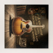 Puzzle Classic Sunburst Hollow Body Guitar (Horizontal)