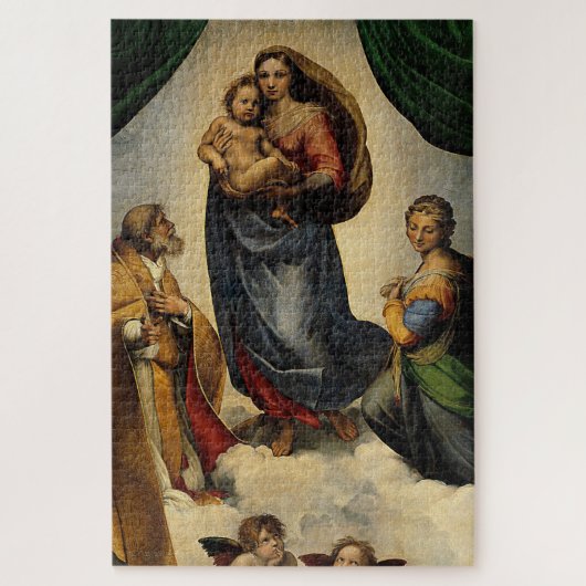 Puzzle Classique de Raphael "Vierge Sixtine" (vers 1513) (Vertical)