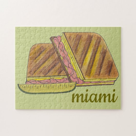 Puzzle Classique Miami Cubain Sandwich Ham Porc Fromage S (Horizontal)