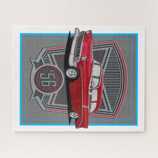 Puzzle Classique rouge 1956 (Horizontal)