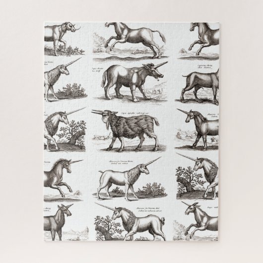 Puzzle Classique Unicorne Antique Mythique Magie Créature (Vertical)