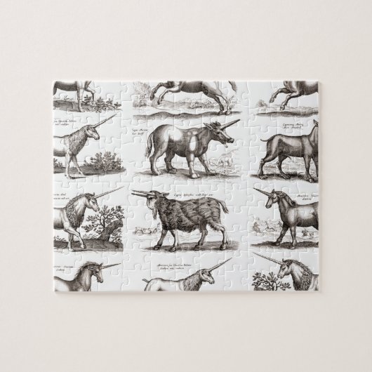 Puzzle Classique Unicorne Antique Mythique Magie Créature (Horizontal)