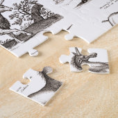 Puzzle Classique Unicorne Antique Mythique Magie Créature (Côté)