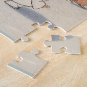 Puzzle Classique Vintage Noël Enfant de neige (Côté)