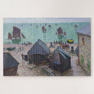 Puzzle Claude Monet Départ des bateaux Étretat
