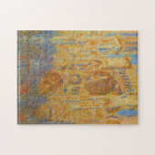 Puzzle Claude Monet - façade de cathédrale de Rouen au (Horizontal)