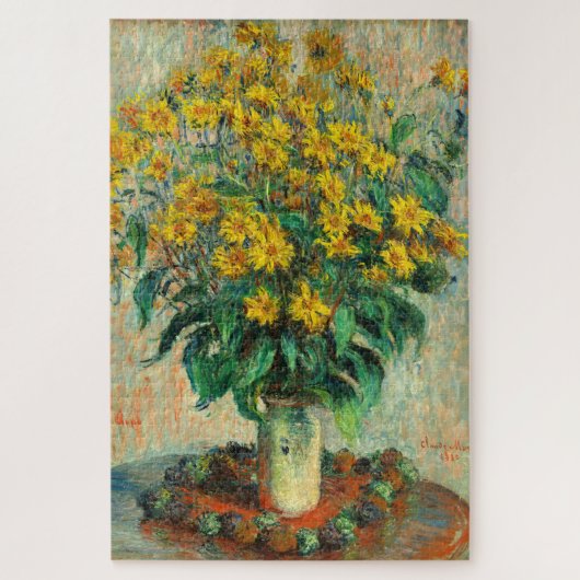 Puzzle Claude Monet - Fleurs d'artichauts de Jérusalem (Vertical)