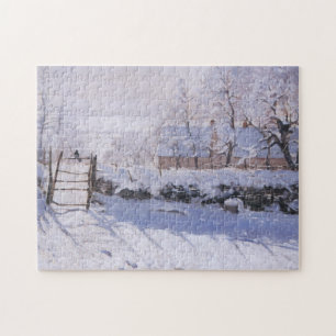 Puzzle Claude Monet, la neige d'hiver de Magpie