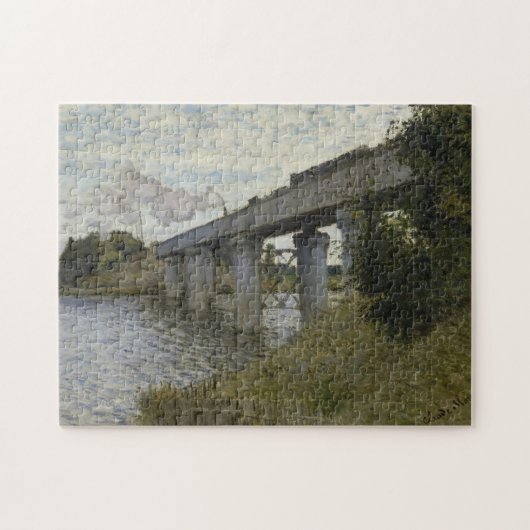 Puzzle Claude Monet - Le pont ferroviaire d'Argenteuil (Horizontal)
