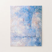 Puzzle Claude Monet : L'entrée à Giverny sous la neige (Vertical)