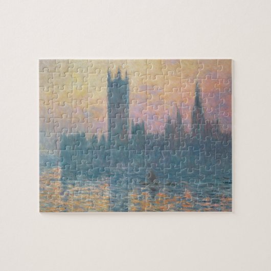 Puzzle Claude Monet | Les Chambres du Parlement, coucher  (Horizontal)