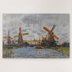Puzzle Claude Monet - Moulins à vent près de Zaandam