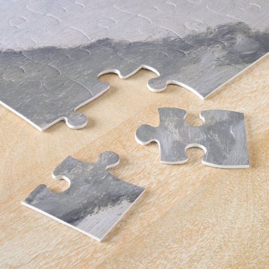 Puzzle Claude Monet - Panier sur la route des neiges à Ho (Côté)