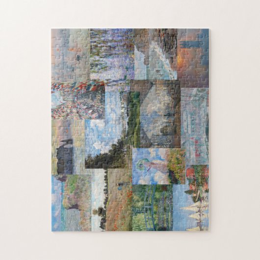 Puzzle Claude Monet - Patchwork de chefs-d'oeuvre (Vertical)