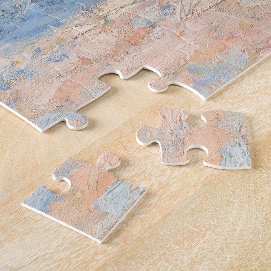 Puzzle Claude Monet - Piles à roues, Effet neige, Matin (Côté)