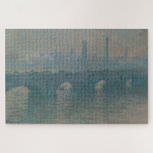 Puzzle Claude Monet – Pont de Waterloo, temps gris (Horizontal)