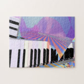 Puzzle Claviers abstraits et rayures (Horizontal)