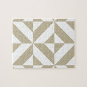 Puzzle Clay Geometric Deco Cube Pattern (Horizontal)