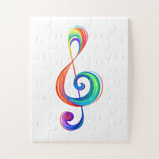 Puzzle Clé arc-en-ciel (Vertical)