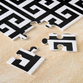 Puzzle clé noire blanche grecque (Côté)